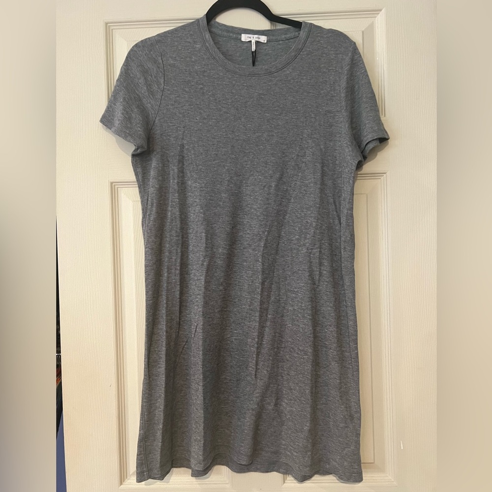 Rag and bone women’s fine ribbed t shirt dress large